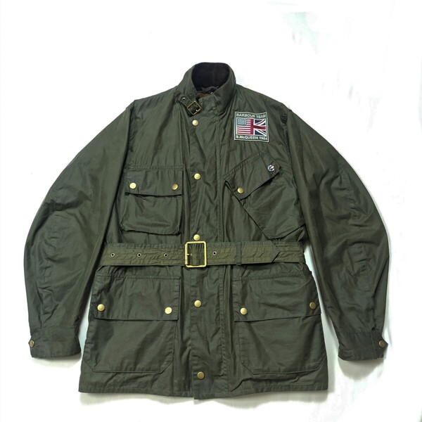 Mint Barbour international joshua jkt S オリーブ スティーブ・マックイーンバブアー インターナショナル 限定モデル ミリタリー