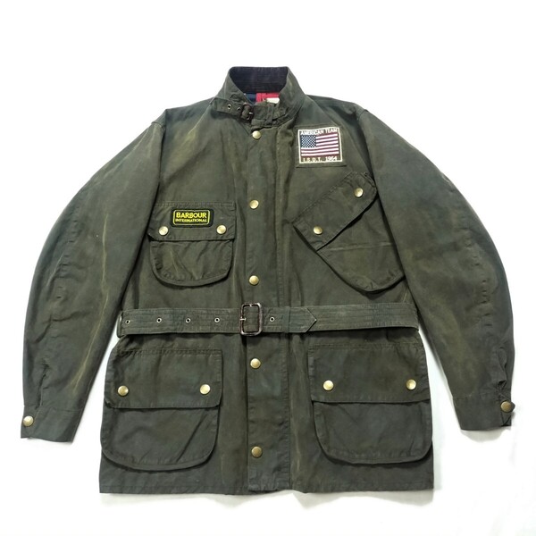 Mint Barbour International REXTON 42 steve mcqeen Nato オリーブ スティーブ・マックイーンバブアー インターナショナル 限定モデル