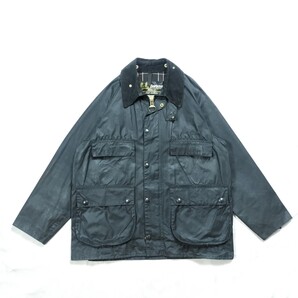 80s Barbour bedale c40ターコイズ ネイビー 2クラウン バブアー ビデイル 4ポケット