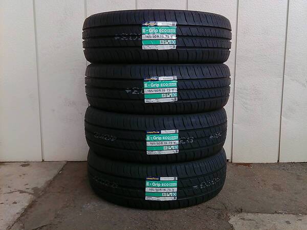 全国送料無料☆2025年製☆165/50R16☆グッドイヤーE-Grip ECO<EG02>☆4本セット☆コペン・ピクシスジョイ・ムーヴ・N-BOX☆H