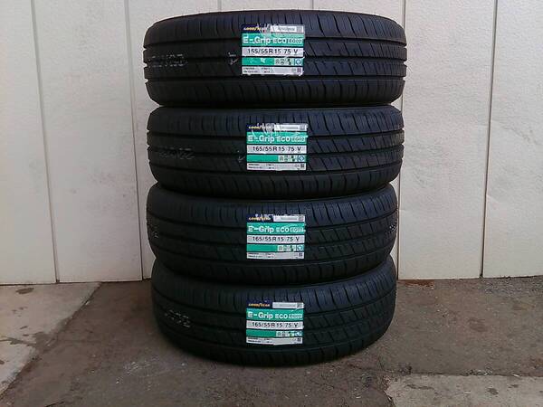 全国送料無料☆2025年製☆新品☆165/55R15☆グッドイヤーE-Grip ECO<EG02>☆4本☆N-BOX・タント・スペーシア☆H
