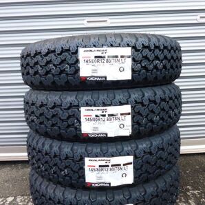 H全国送料込☆2025年製ヨコハマジオランダーKT☆145/80R12☆エブリィ・アクティ・ピクシス・クリッパー・バモス☆軽バン・軽トラ4本セット