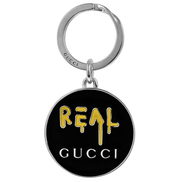 ◆GUCCI グッチ◆ キーリング キーホルダー ゴースト リアル メンズ レディース アウトレット シルバー ブラック 送無料 478646-J89L0 8490