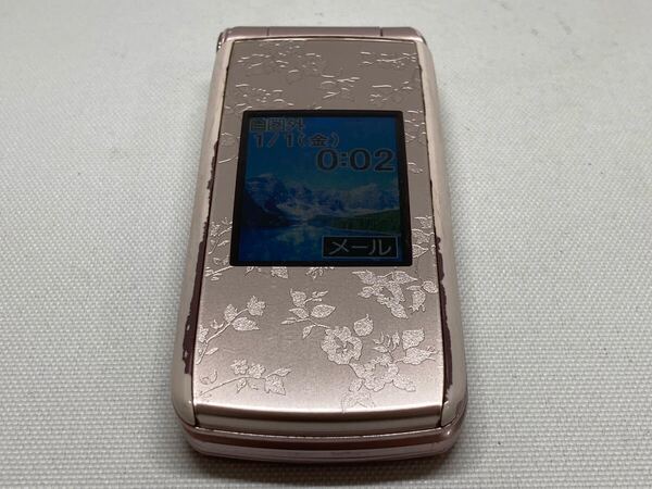 docomo ドコモ F-09B FUJITSU 富士通 FOMA らくらくホン 携帯電話 ガラケー ピンク e585b7dd
