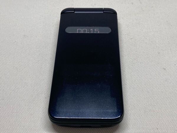 美品 au GRATINA KYF37 KYOCERA 京セラ 携帯電話 ガラケー ネイビーブラック e01b322dd