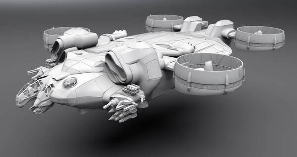 1/144 C21 ドラゴン・アサルト・シップ ドラゴン・ガンシップ Dragon Assault Ship Dragon Gunship アバター Avatar 3Dプリント 未組立