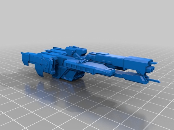 UNSC フォワード オントゥ ドーン フリゲート艦 UNSC FORWARD UNTO DAWN ヘイロー HALO 3Dプリント 未組立・未塗装 宇宙船 宇宙戦艦