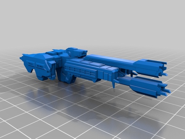UNSC イン アンバー クラッド フリゲート艦 UNSC IN AMBER CLAD ヘイロー HALO 3Dプリント 未組立・未塗装 宇宙船 宇宙戦艦 Space Ship
