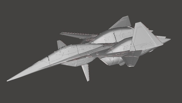 1/144 ADF-01 ファルケン Falken 3Dプリント 未組立・未塗装 戦闘機 Fighter