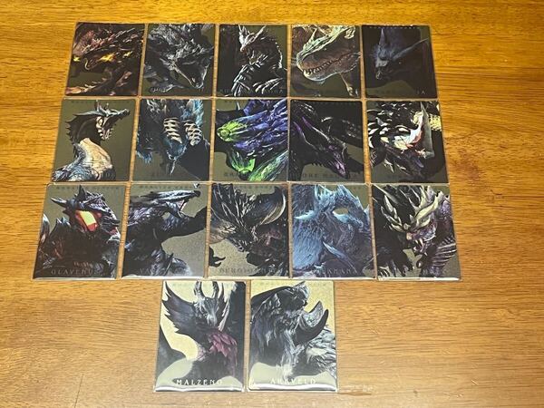モンスターハンター 20th ウエハース モンスターカード フルコンプ 全種セット モンハン 専用スリーブ付き