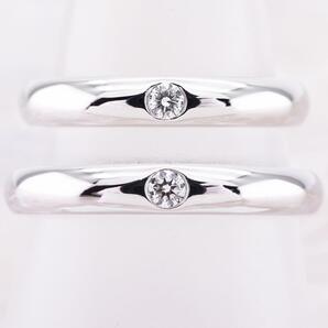 35413 ★HARRY WINSTON★ ラウンドマリッジリング ペア 定価81万超
