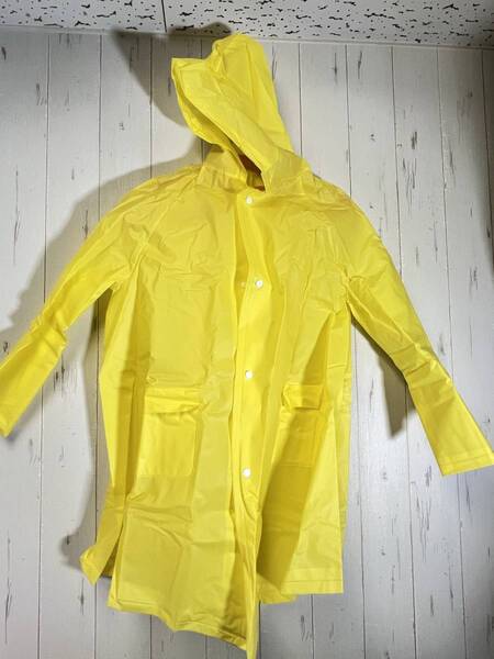 送料無料 【通学用レインコート 130cm 140cm 黄】 安全 反射材有 リュックランド ランドセル 雨具 合羽 カッパ 子供 こども 子ども服