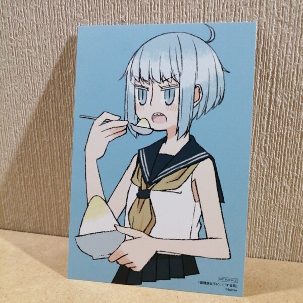 異種族女子に○○する話 ポストカード風イラストカード すいみん 非売品 特典ペーパー 既製品 ノベルティグッズ