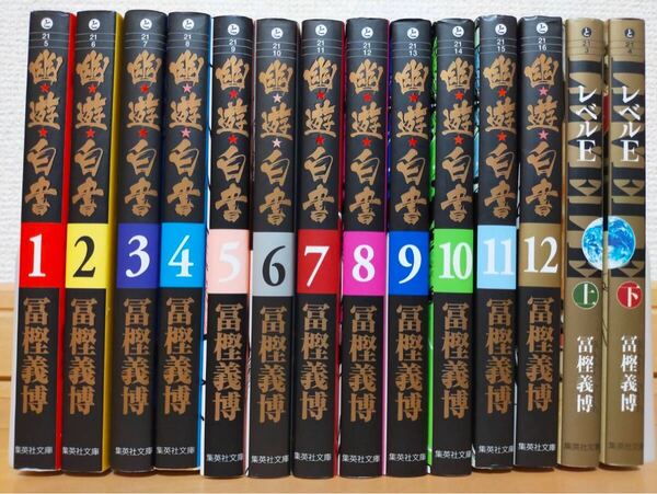 幽遊白書 レベルE 文庫 全巻セット 初版多数