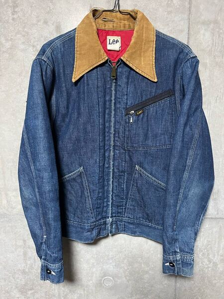 70s ヴィンテージ Lee 191-LB Denim Work Jacket デニム ワーク ジャケット 34 アメリカ製 TALONジッパー 91-B MADE IN USA 猫目ボタン