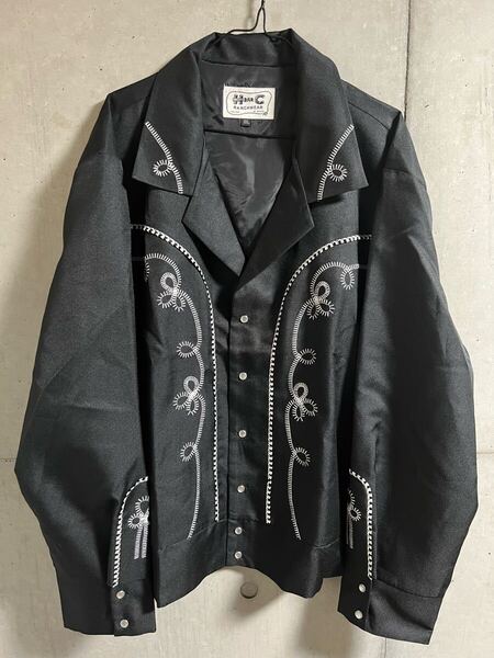 90s 00s 新品 デッドストック ヴィンテージ H BAR C Western Jacket エイチバーシー ウエスタン ジャケット ボレロ 黒 3XL アメリカ製 USA