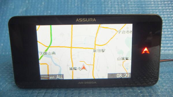 即決 送料無料 送料込 ASSURA CELLSTAR セルスター レーダー探知機 GPSレーダー探知機 AR-252GA 2GB SDカード 通電確認済 12V 24V OK
