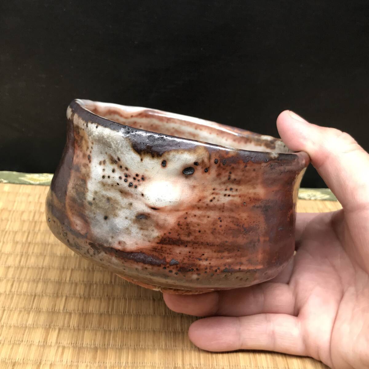 鼠志野茶碗 志野茶碗 茶道具 茶碗 抹茶碗 在銘(志野)｜売買され