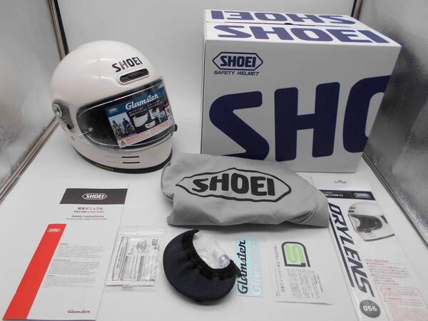 即決価格 送料無料 SHOEI Glamster Lサイズ 新品 オフホワイト 59-60cm ショウエイ グラムスター OFFWHITE OFF WHITE
