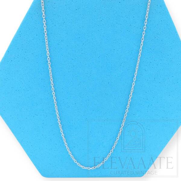 美品 Tiffany&Co. ティファニー ミディアム ネックレス シルバー チェーン 45㎝ Ag925 SV TO17