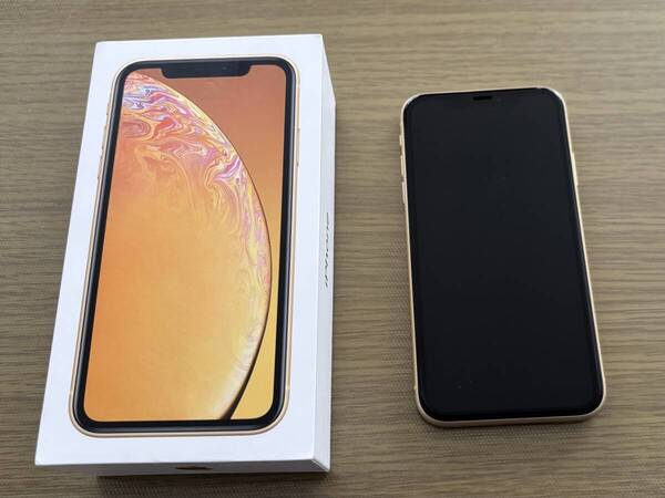 【送料無料】【美品】iPhone XR 256gb 中国版デュアルSIM イエロー SIMフリー