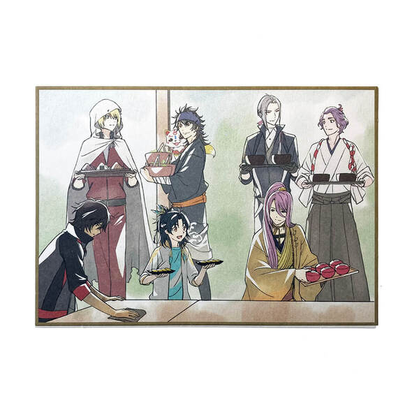集合(7人) 色紙風かあど【特 刀剣乱舞-花丸- ~雪月華~ 華ノ巻】第1週目/入場者特典/アニメ/映画※送料無料※ZZ007