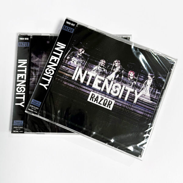 新品未開封【RAZOR】猟牙/剣【INTENSITY】TYPE:A/TYPE:Bの【2形態CDセット】DLカード※送料無料※BS014