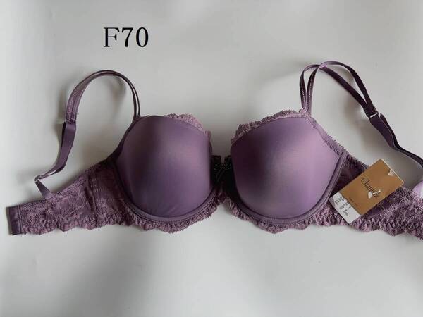 F70☆Chantelle シャンテル フランス海外高級ランジェリーパープル ブラ 格安