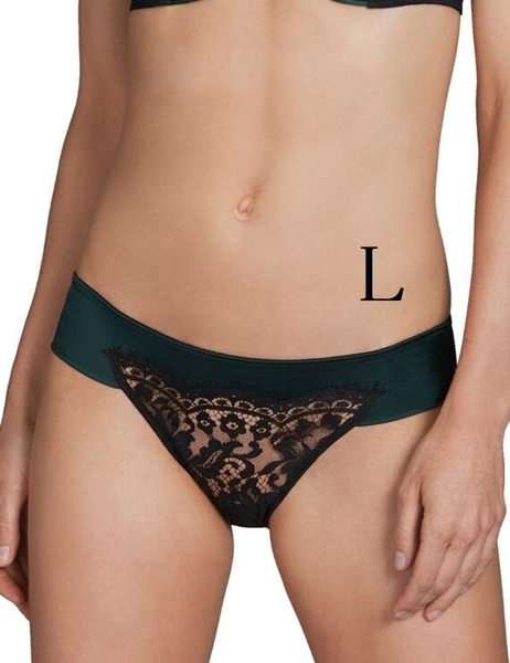L☆Andres Sarda Megeve アンドレサルダ 海外高級 ショーツ 黒×グリーン