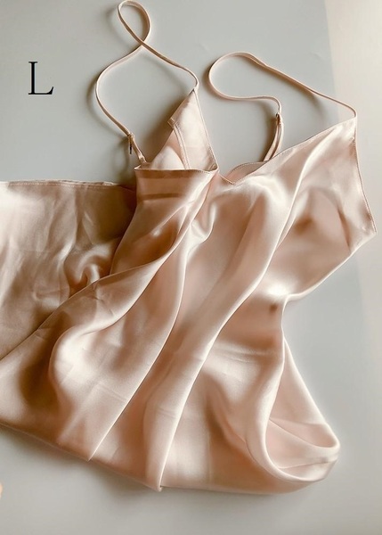 L☆Simone Perele シルク100% シモーヌ ペレール スリップ ピンク