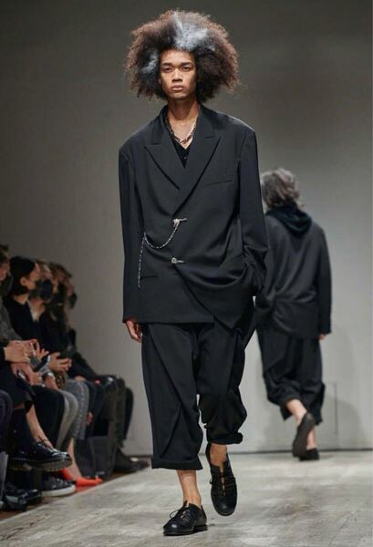 タグ付き Yohji Yamamoto POUR HOMME 23SS ギャバドレープジャケット LOOK着用