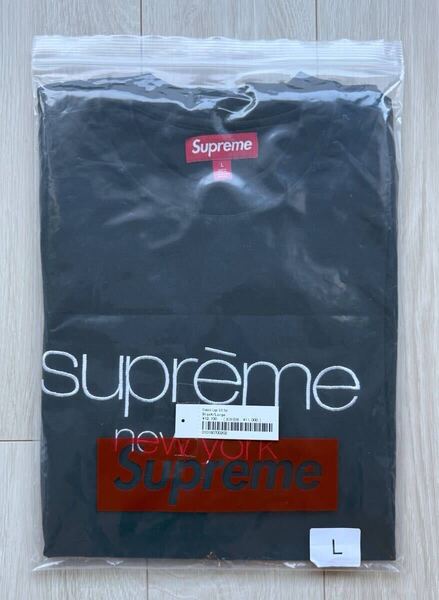 ☆未使用品☆Supreme☆Classic Logo☆S/S Tee☆Black☆L☆シュプリーム☆Tシャツ☆黒☆Lサイズ☆ステッカー☆