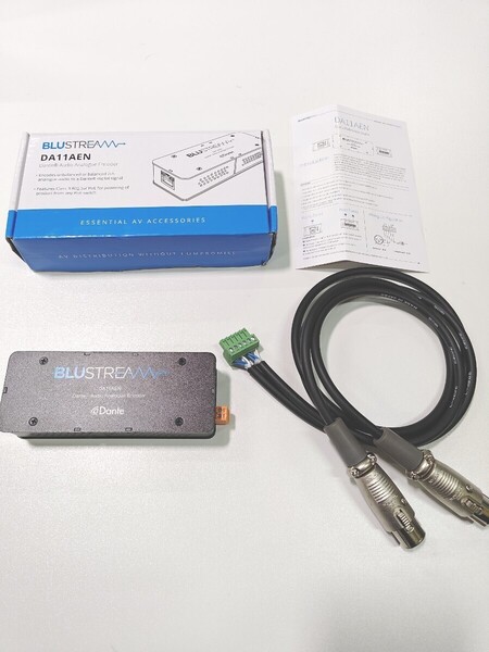 Blustream DA11AEN Dante オーディオアナログエンコーダ インターフェース 2chインプット