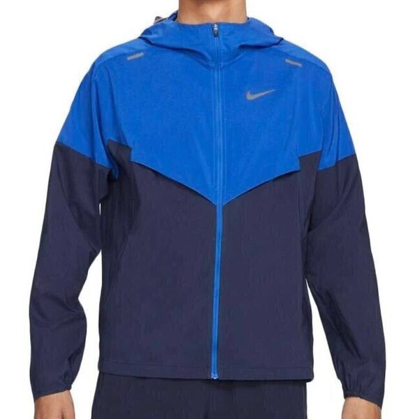 新品 送料込 NIKE WINDRUNNER HOODIE JACKET Mサイズ 青/紺 ナイキ ウィンドランナー フーディ ジャケット パーカー RUNNING ランニング