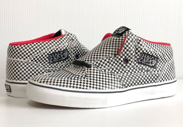 未使用 送料込 VANS×SUPREME HALF CAB 27.5cm/US9.5 黒/白 バンズ×シュプリーム ハーフキャブ チェッカー柄 デッドストック