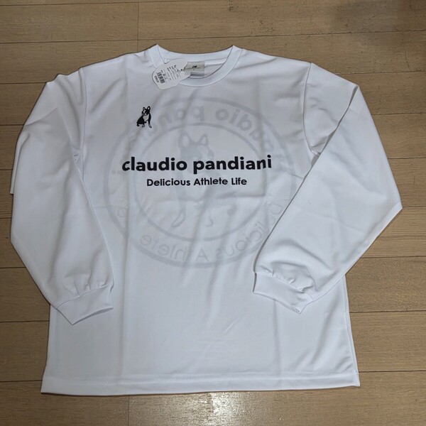 新品/未使用/タグ付き【サッカージャンキー ホワイト白 長袖 Tシャツ L】プラシャツSoccer Junkeyクラウディオ パンディアーニ 長袖シャツ
