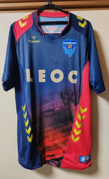 希少/ヒュンメル【ニッパツ三ツ沢球技場60周年 横浜FC サード 2014 リミテッド ユニフォーム XO】LLオーセンティックXL限定レプリカhummel