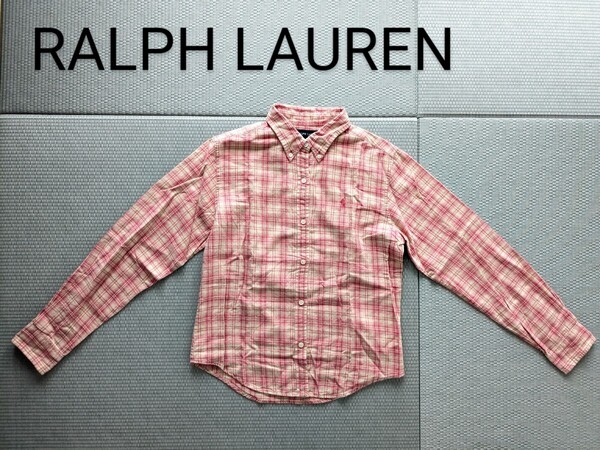 RALPHLAUREN ボタンダウンシャツ ラルフローレン チェック柄 160