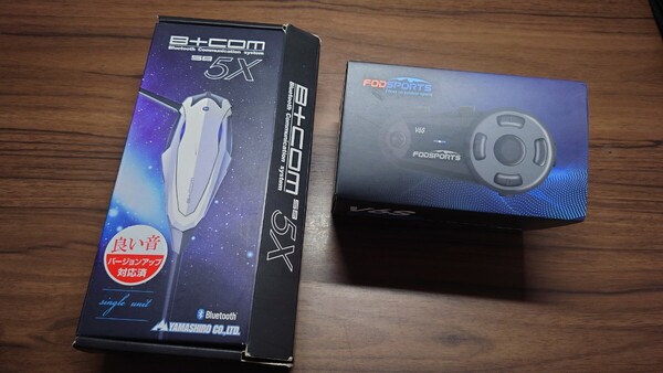 SYGN HOUSE B+COM SB5X シングルユニット ホワイトリミテッド + Fod sports V6S セット サインハウス ビーコム インカム SB6X