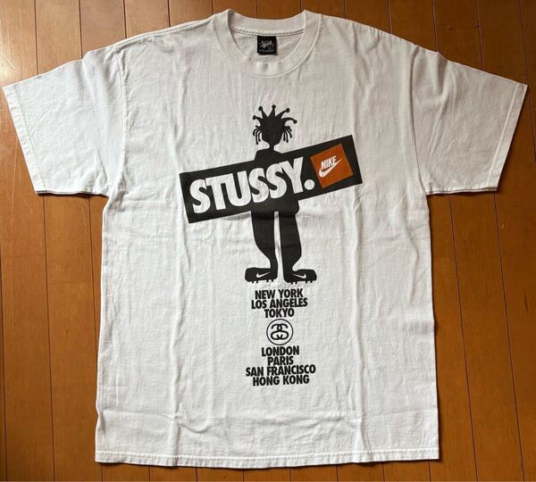超激レア 非売品 NIKE STUSSY WORLD TOUR ステッカー付き Tシャツ シャドーマン
