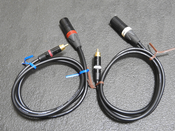 CANARE L-4E6S RCA-XLRケーブル ペア 1m カナレ