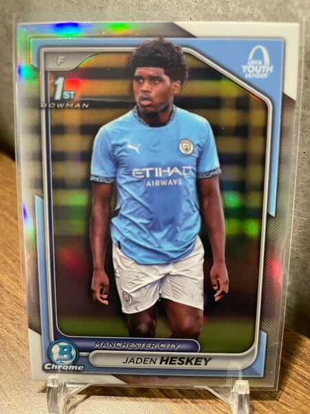 2024-25 Topps Chrome UEFA Club Competition 1ST BOWMAN マンチェスター・C ヘスキー HESKEY