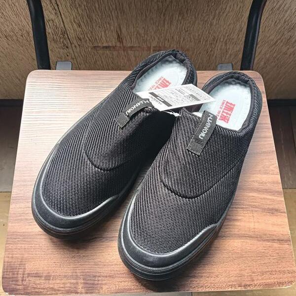 新品 25.5cm メンズ スリッポン ブラック シューズ 靴 41 サボ