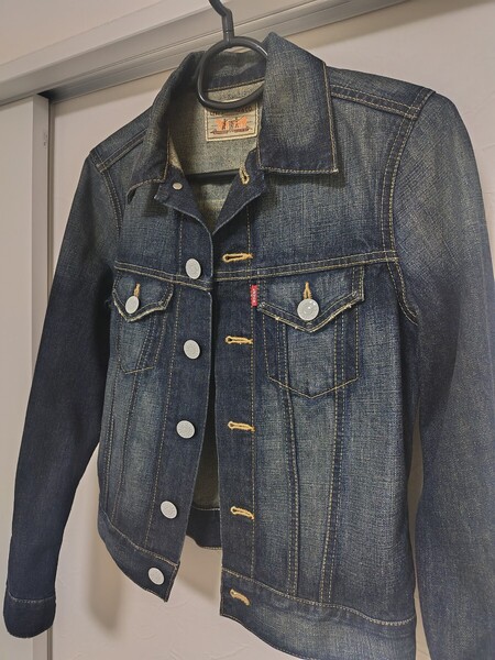 Levi's レディース デニムジャケット M Gジャン ジージャン インディゴ ネイビー ブラック ブルー キッズ ガールズ リーバイス j78 j27220