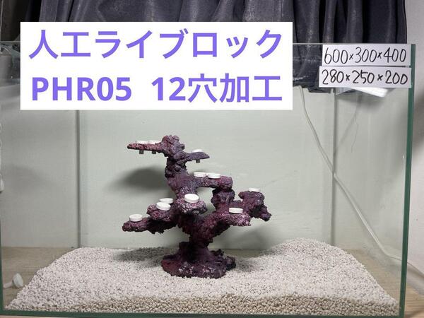 【送料無料】人工ライブロック PHR05/12穴加工 アク抜き済み安心塗料使用