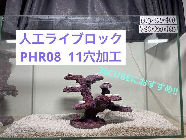 【送料無料】人工ライブロック PHR08/11穴加工 アク抜き済み安心塗料使用