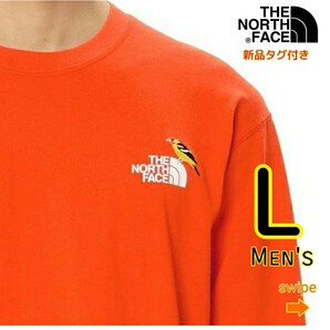 【新品・即決・送料無料】ノースフェイス ズーピッカーティー オレンジ L 長袖Tシャツ ロンT THE NORTH FACE