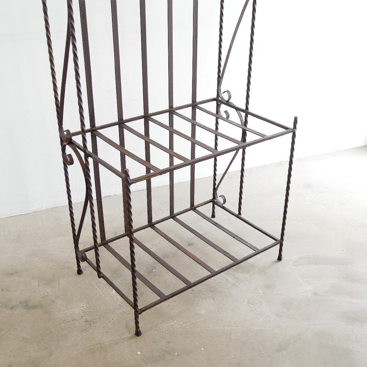 ヴィンテージ ワイヤーラック 4段 / アメリカ アイアン