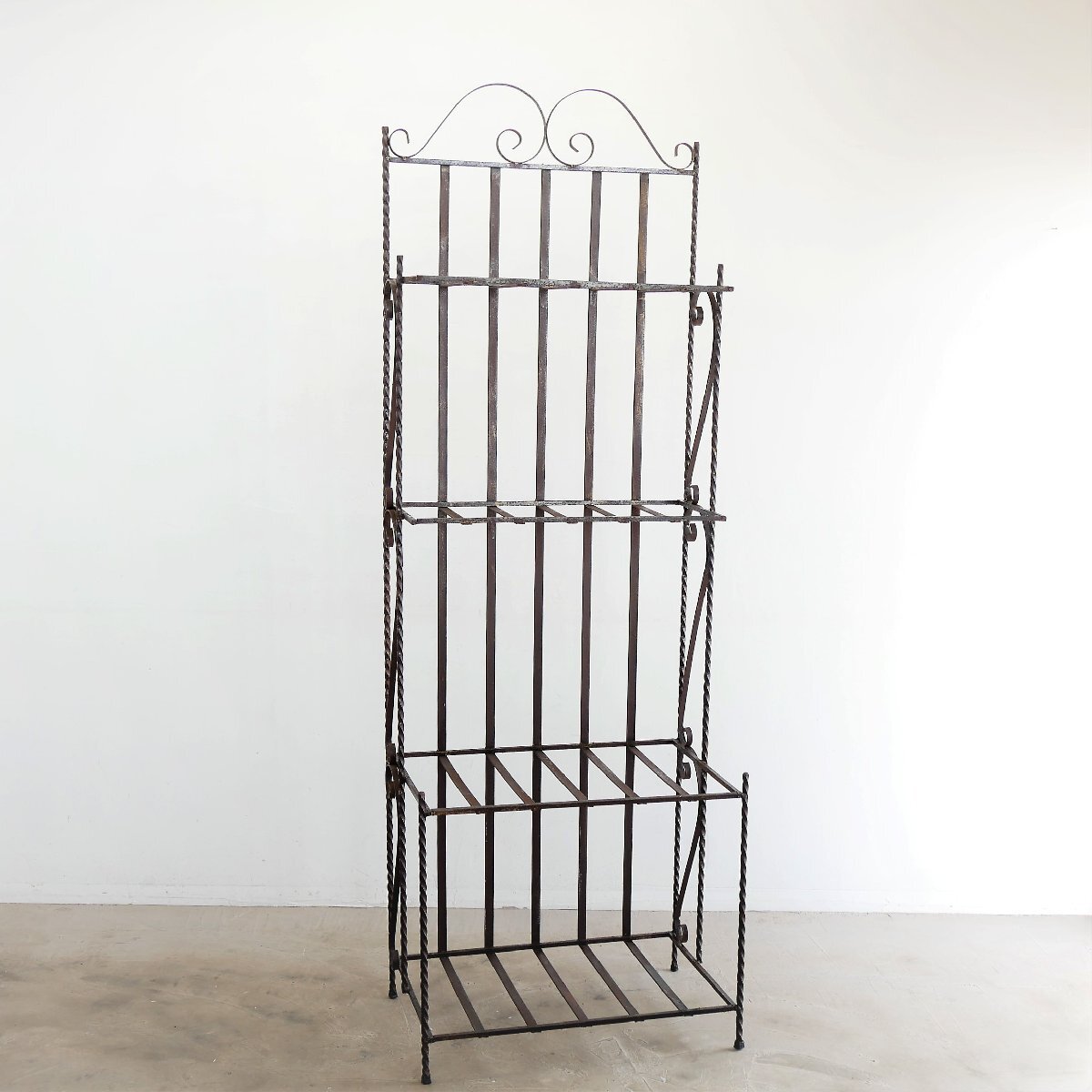 ヴィンテージ ワイヤーラック 4段 / アメリカ アイアン