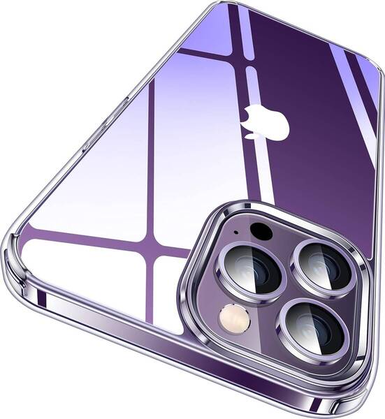 【極々透明感・2025年革新耐黄変技術】CASEKOO iPhone 14 Pro 用 ケース クリア 米軍MIL規格 ストラップホール付き「KORI 」(クリア)